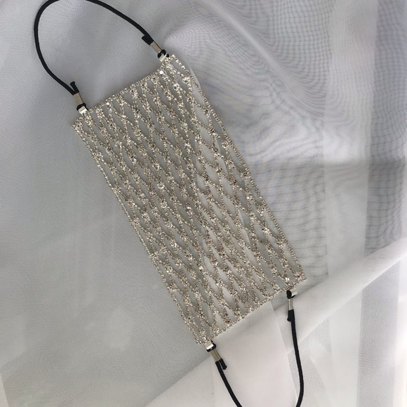 Rhinestone Face Mask - Picture 4 of 4